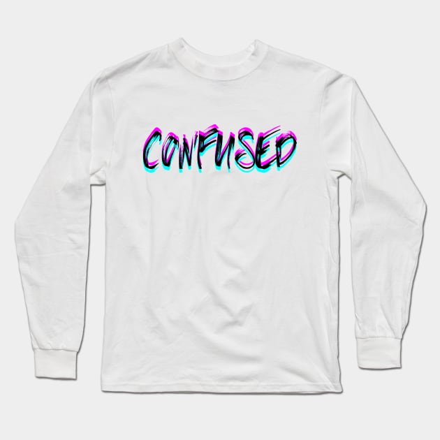 Confused 3 Long Sleeve T-Shirt by Nada's corner